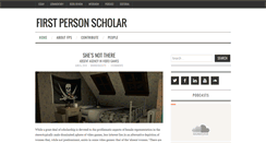 Desktop Screenshot of firstpersonscholar.com